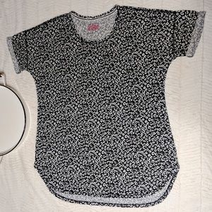 Victoria's Secret Cheetah Shirt Lounge Sleepwear Top XL Gray Pajamas Leopard